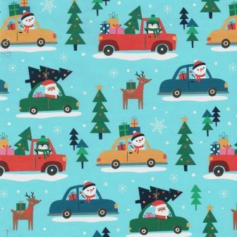 Weihnachten Geschenkpapier auf weißem Glanzpapier.
 