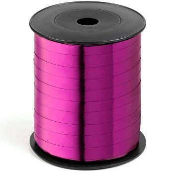 Ringelband tief rosa Metallic
 