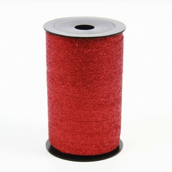 Ringelband metallic glitter rot (Kein Glitzerverlust).
 