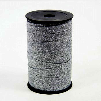 Ringelband metallic glitter grau (Kein Glitzerverlust).
 